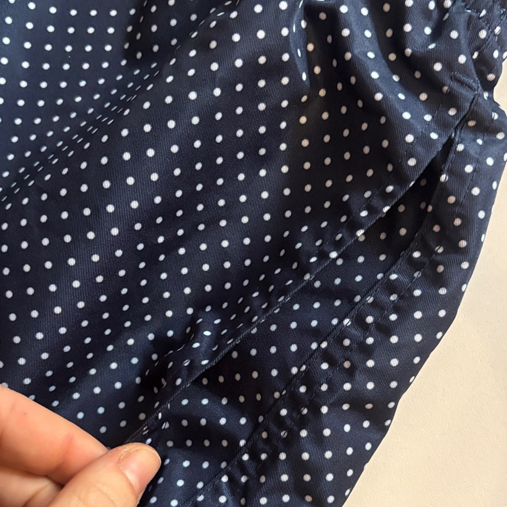 2xist Dark Blue Swim Trunks with White Swiss Dots NWOT - Picture 11 of 15